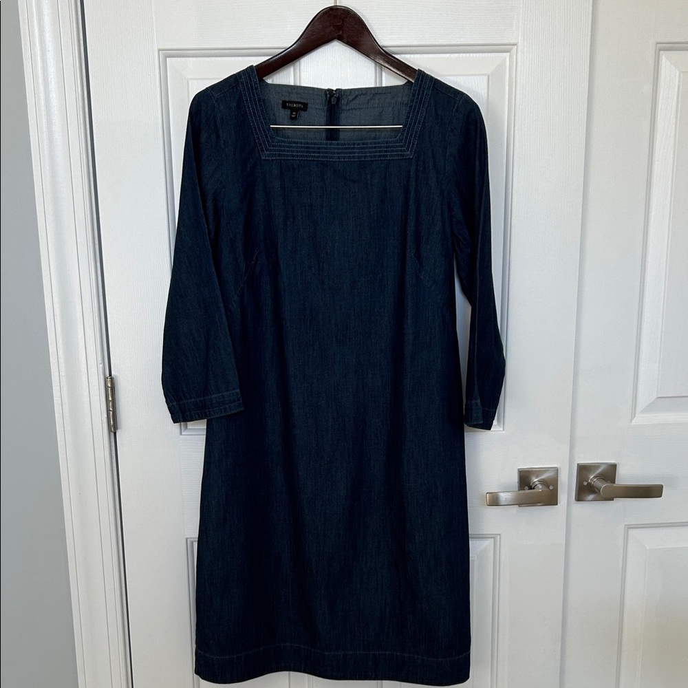 Talbots Navy Long Sleeve Dress